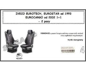 Чехол IVECO EUROTECH, EUROSTAR с 1993, E-CARGO с 2002, 1+1, 2ремня 1704 Чехол IVECO EUROTECH, EUROSTAR с 1993, E-CARGO с 2002, 1+1, 2ремня 1704