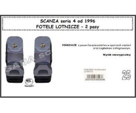 Чехол SCANIA 124 от 1996, сиденья-вертушки, 2ремня 1720 Чехол SCANIA 124 от 1996, сиденья-вертушки, 2ремня 1720