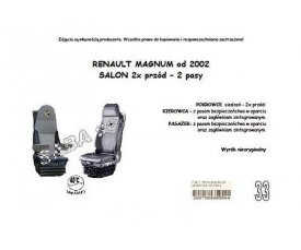 Чехол RENAULT MAGNUM с 2002, версия DUO, 2*перед, 2ремня 1728 Чехол RENAULT MAGNUM с 2002, версия DUO, 2*перед, 2ремня 1728