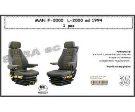 Чехол MAN F-2000 1ремень, L-2000 с 1994, 1+1, 1ремень 1730 Чехол MAN F-2000 1ремень, L-2000 с 1994, 1+1, 1ремень 1730