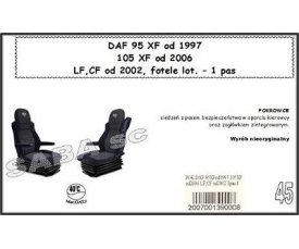Чехол DAF 95XF от 1997, 105XF от 2006, LF, CF с 2002, сиденья-вертушки, 1ремень 1737