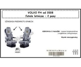 Чехол VOLVO FH от 2008, сиденья-вертушки, 2ремня 1745