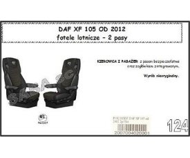Чехол DAF 105XF от 2012, сиденья-вертушки, 2ремня 1749