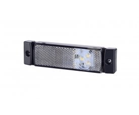 LD 127 Габаритно-контурный фонарь HOR 41 3 LED с отражателем белый   2функции: позиционный перед/светоотражатель 5127