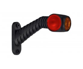 LD 2030 Габаритно-контурный фонарь HOR 77 4 LED рожок под углом длинный правый белый/красный/оранжевый   3функции: габарит боковой/позиционный зад/позиционный перед 52030