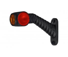 LD 2031 Габаритно-контурный фонарь HOR 77 4 LED рожок под углом длинный левый белый/красный/оранжевый   3функции: габарит боковой/позиционный зад/позиционный перед 52031