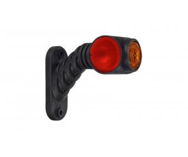 LD 2035 Габаритно-контурный фонарь HOR 77 4 LED рожок под углом короткий правый белый/красный/оранжевый   3функции: габарит боковой/позиционный зад/позиционный перед 52035