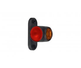 LD 2040 Выносной габаритно-контурный фонарь HOR 77 4 LED рожок короткий прямой белый/красный/оранжевый   3функции: габарит боковой/позиционный зад/позиционный перед 52040