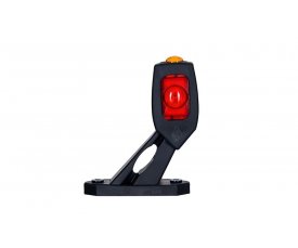 LD 2115L Габаритно-контурный фонарь HOR 53 3 LED рожок под углом короткий левый белый/красный/оранжевый   3функции: габарит боковой/позиционный зад/позиционный перед 52115