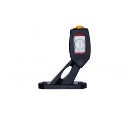 LD 2115P Габаритно-контурный фонарь HOR 53 3 LED рожок под углом короткий правый белый/красный/оранжевый   3функции: габарит боковой/позиционный зад/позиционный перед 52116