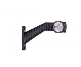 LD 2175 Выносной габаритно-контурный фонарь HOR 77 4 LED рожок под углом длинный левый белый/красный/оранжевый   3функции: габарит боковой/позиционный зад/позиционный перед 52175