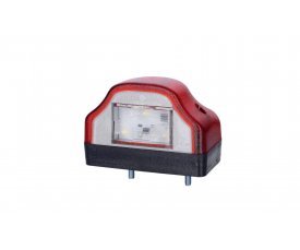 LTD 232 Фонарь освещения заднего номера HOR 47 6 LED корпус красный 2функции: подсветка номера/позиционный зад 5232 LTD 232 Фонарь освещения заднего номера HOR 47 6 LED корпус красный 2функции: подсветка номера/позиционный зад 5232