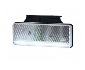 LD 2509 Габаритный фонарь SLIM XS HOR 92 3 LED белый   2функции: позиционный перед/светоотражатель 52509