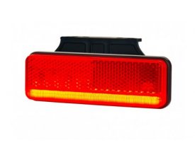 LD 2522 Габаритный фонарь SLIM XS HOR 93 3 LED красный   2функции: позиционный зад/светоотражатель 52522