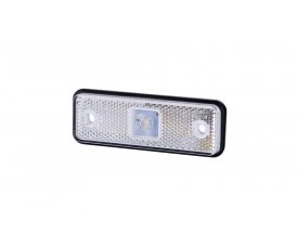LD 525 Габаритно-контурный фонарь HOR 55 1 LED резиновый корпус с отражателем белый   2функции: позиционный перед/светоотражатель 5525