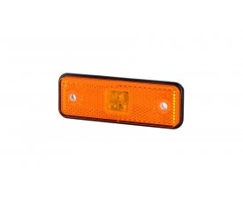 LD 526 Габаритно-контурный фонарь HOR 55 3 LED резиновый корпус с отражателем оранжевый   2функции: габарит боковой/светоотражатель 5526