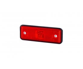 LD 527 Габаритно-контурный фонарь HOR 55 3 LED резиновый корпус с отражателем красный   2функции: позиционный зад/светоотражатель 5527 