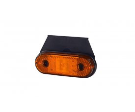 LD 624 Габаритно-контурный фонарь HOR 61 1 LED с отражателем с кронштейном оранжевый   2функции: габарит боковой/светоотражатель 5624