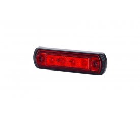 LD 677 Габаритно-контурный фонарь HOR 65 4 LED резиновый корпус красный   функция: позиционный зад 5677
