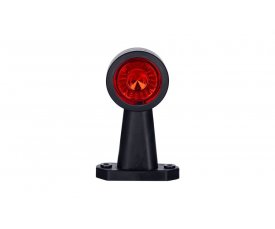 LD 722 Выносной габаритно-контурный фонарь HOR 69 2 LED длинный прямой рожок белый/красный   2функции: позиционный зад/позиционный перед 5722