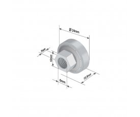 Ролик на тент-штору(Eco Lite Plus) 609-ELP OEM 1016741 1323 Ролик на тент-штору(Eco Lite Plus) 609-ELP OEM 1016741 1323