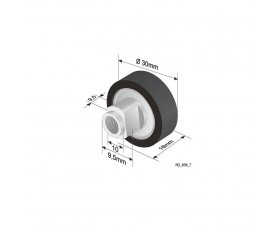 Ролик на тент-штору(TSE) 609-T OEM 1016466 1331 Ролик на тент-штору(TSE) 609-T OEM 1016466 1331