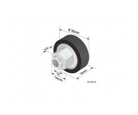 Ролик на тент-штору(TSE) 609-T6 OEM 1016466 1332 Ролик на тент-штору(TSE) 609-T6 OEM 1016466 1332