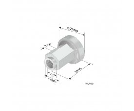 Ролик на тент-штору(TSE-Kogel) 628-B OEM 801583 1334 Ролик на тент-штору(TSE-Kogel) 628-B OEM 801583 1334